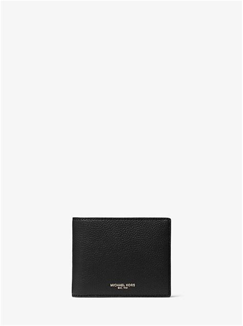 michael kors portemonnaie russel|Russel Pebbled Leather Billfold Wallet .